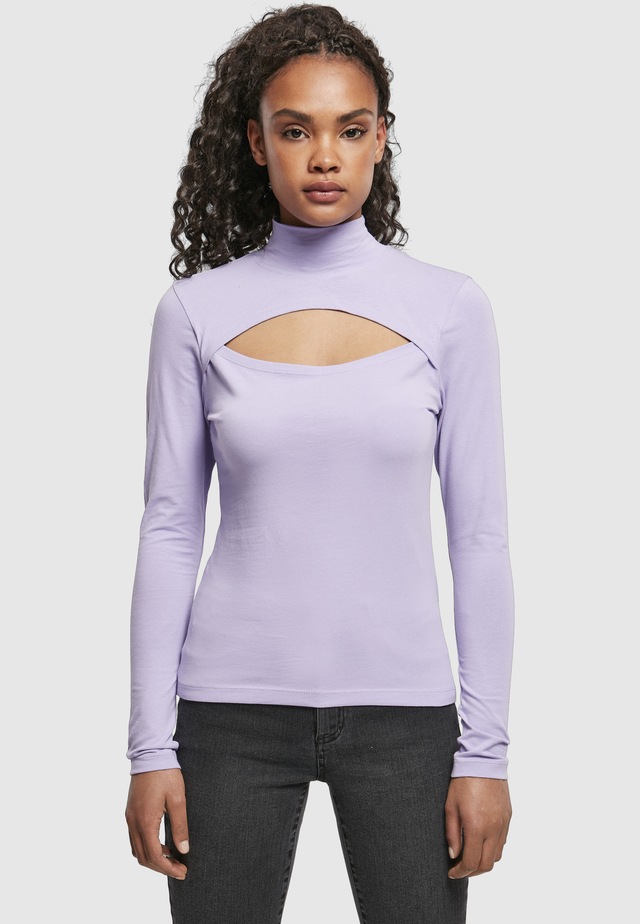 URBAN CLASSICS Langarmshirt »Urban Classics Damen Ladies Cut-Out Turtleneck Longsleeve« 1 Stk.