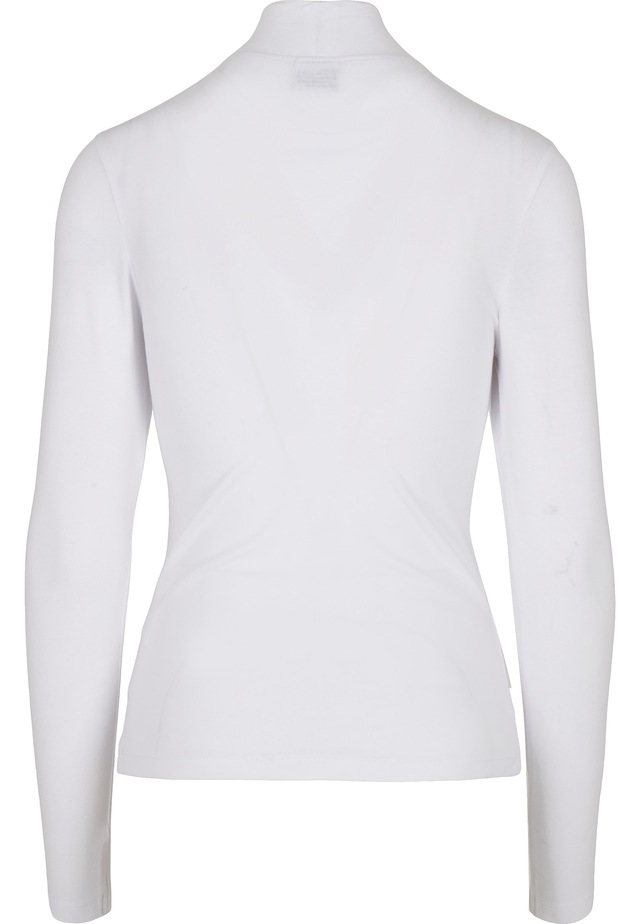 URBAN CLASSICS Langarmshirt »Urban Classics Damen Ladies Cut-Out Turtleneck Longsleeve« 1 Stk.