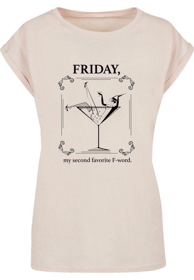 MisterTee T-Shirt »MisterTee Damen Ladies F-Word Extended Shoulder Tee« 1
