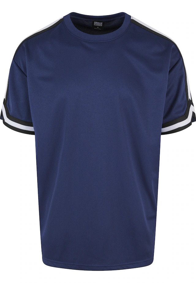 URBAN CLASSICS Netzshirt »Urban Classics Herren Oversized Stripes Mesh Tee« 1 Stk.