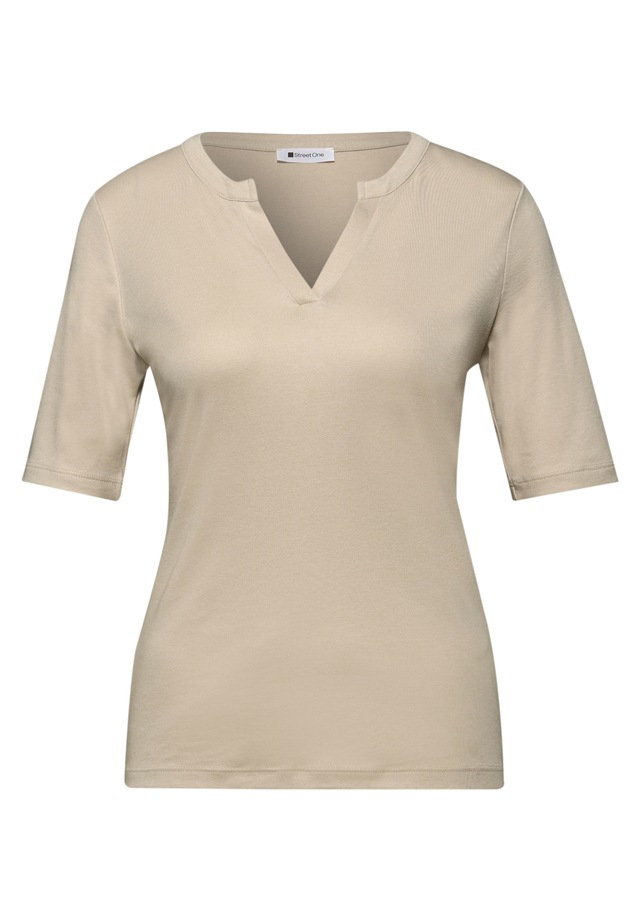 STREET ONE Rundhalsshirt Jersey