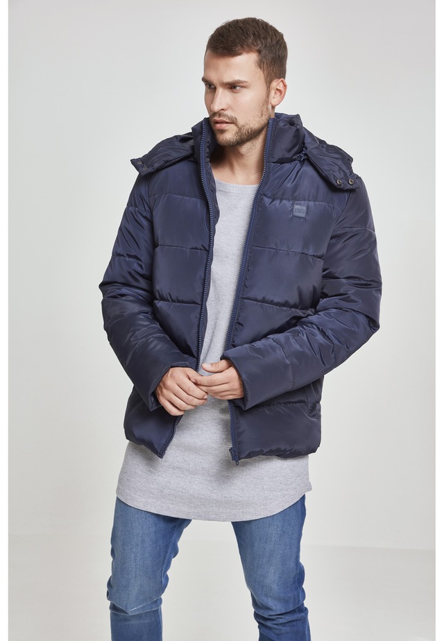 URBAN CLASSICS Allwetterjacke »Urban Classics Herren Hooded Puffer Jacket« 1 Stk. tlg. mit Kapuze