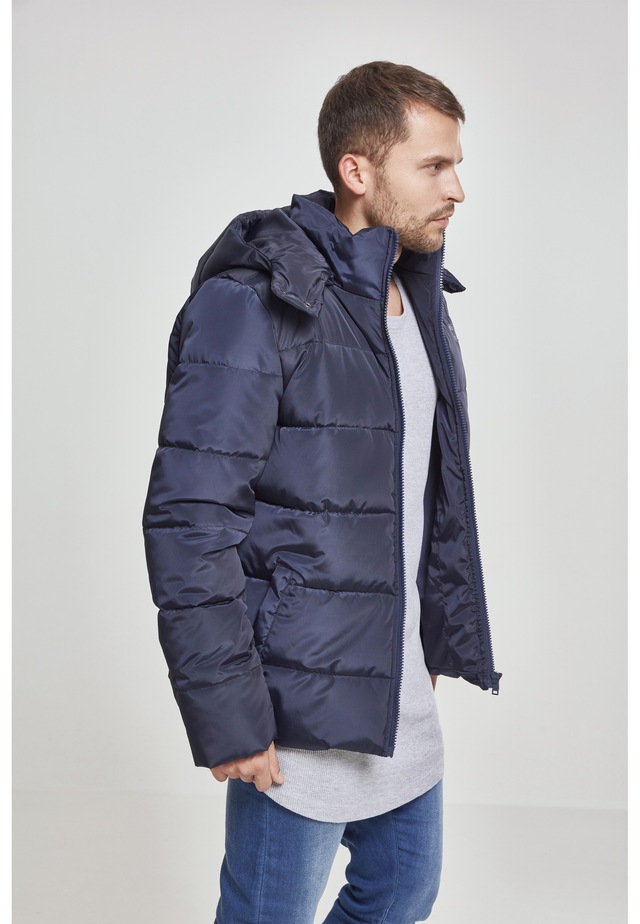 URBAN CLASSICS Allwetterjacke »Urban Classics Herren Hooded Puffer Jacket« 1 Stk. tlg. mit Kapuze