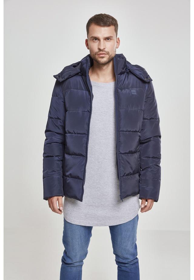 URBAN CLASSICS Allwetterjacke »Urban Classics Herren Hooded Puffer Jacket« 1 Stk. tlg. mit Kapuze