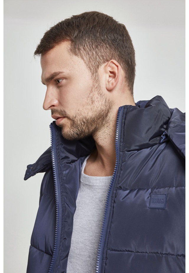 URBAN CLASSICS Allwetterjacke »Urban Classics Herren Hooded Puffer Jacket« 1 Stk. tlg. mit Kapuze