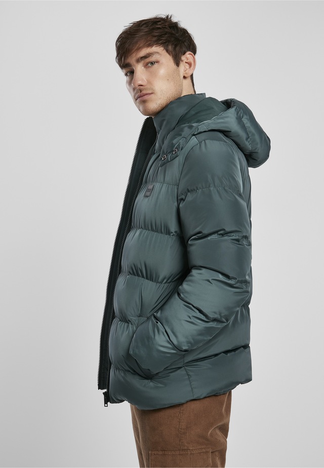 URBAN CLASSICS Allwetterjacke »Urban Classics Herren Hooded Puffer Jacket« 1 Stk. tlg. mit Kapuze