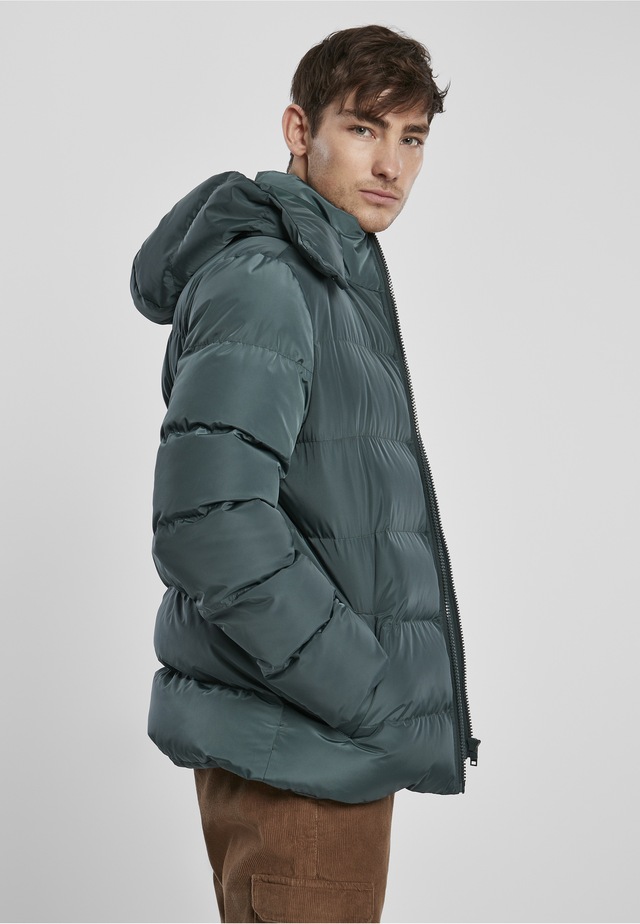 URBAN CLASSICS Allwetterjacke »Urban Classics Herren Hooded Puffer Jacket« 1 Stk. tlg. mit Kapuze