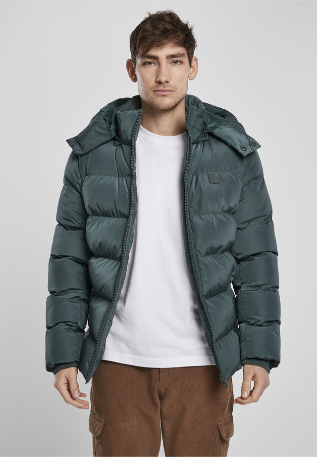 URBAN CLASSICS Allwetterjacke »Urban Classics Herren Hooded Puffer Jacket« 1 Stk. tlg. mit Kapuze