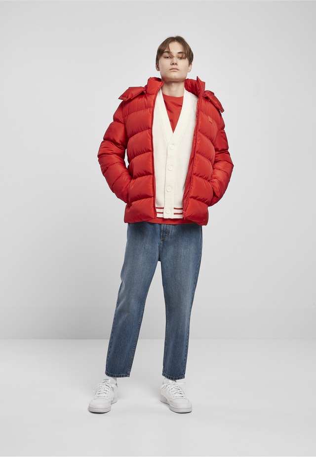 URBAN CLASSICS Allwetterjacke »Urban Classics Herren Hooded Puffer Jacket« 1 Stk. tlg. mit Kapuze