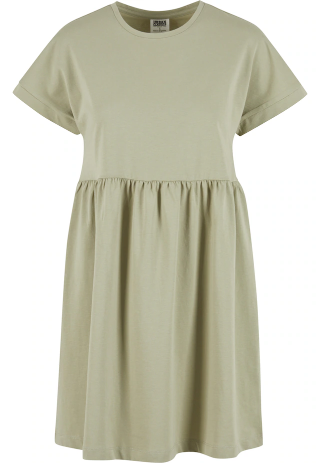 URBAN CLASSICS A-Linien-Kleid »Urban Classics Damen Ladies Organic Empire Valance Tee Dress« 1 tlg.