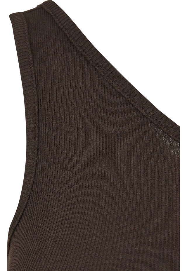 URBAN CLASSICS Tanktop »Urban Classics Damen Ladies Cropped Asymmetric Top« 1 Stk.