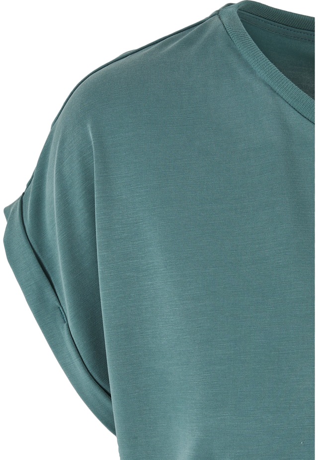 URBAN CLASSICS Kurzarmshirt »Urban Classics Damen Ladies Modal Extended Shoulder Tee« 1 Stk.