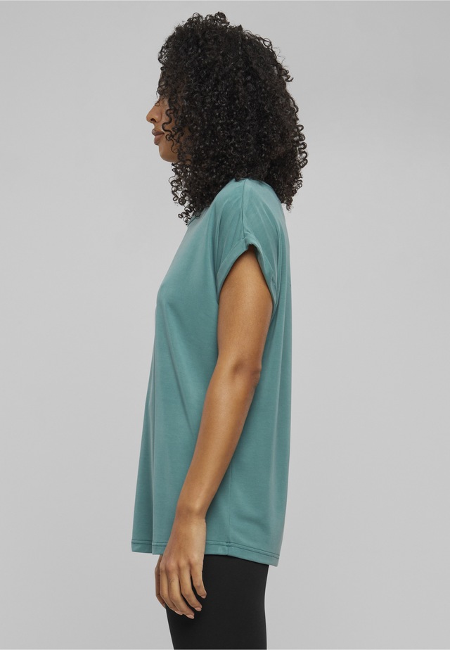 URBAN CLASSICS Kurzarmshirt »Urban Classics Damen Ladies Modal Extended Shoulder Tee« 1 Stk.