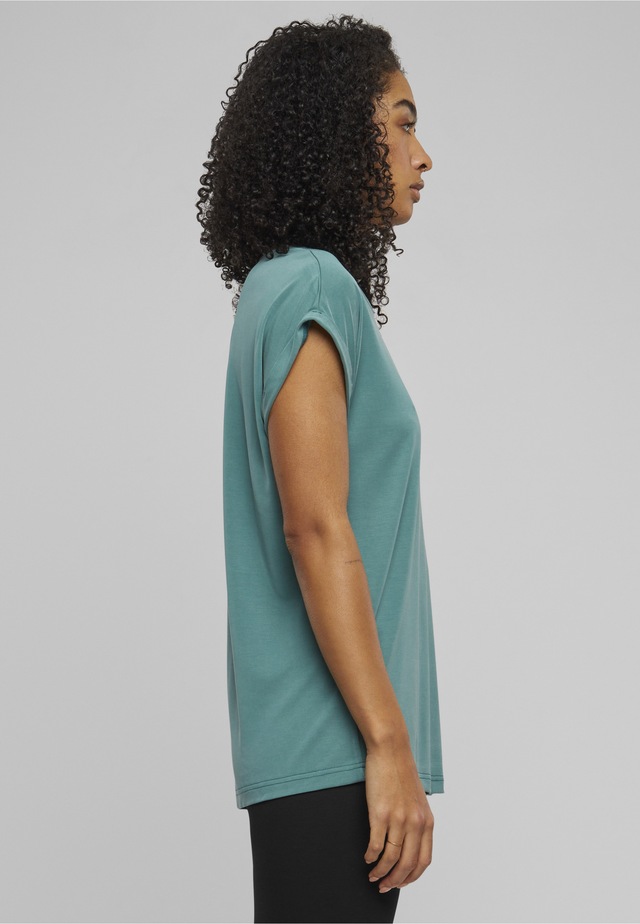 URBAN CLASSICS Kurzarmshirt »Urban Classics Damen Ladies Modal Extended Shoulder Tee« 1 Stk.