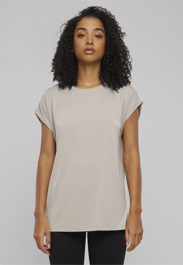 URBAN CLASSICS Kurzarmshirt »Urban Classics Damen Ladies Modal Extended Shoulder Tee« 1 Stk.