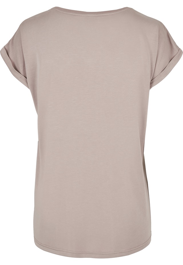 URBAN CLASSICS Kurzarmshirt »Urban Classics Damen Ladies Modal Extended Shoulder Tee« 1 Stk.