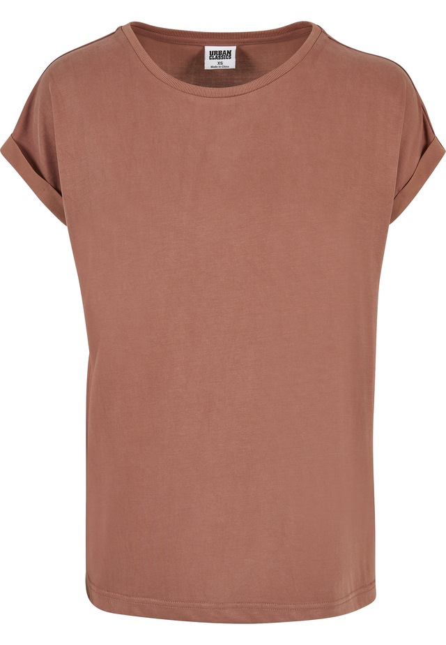 URBAN CLASSICS Kurzarmshirt »Urban Classics Damen Ladies Modal Extended Shoulder Tee« 1 Stk.