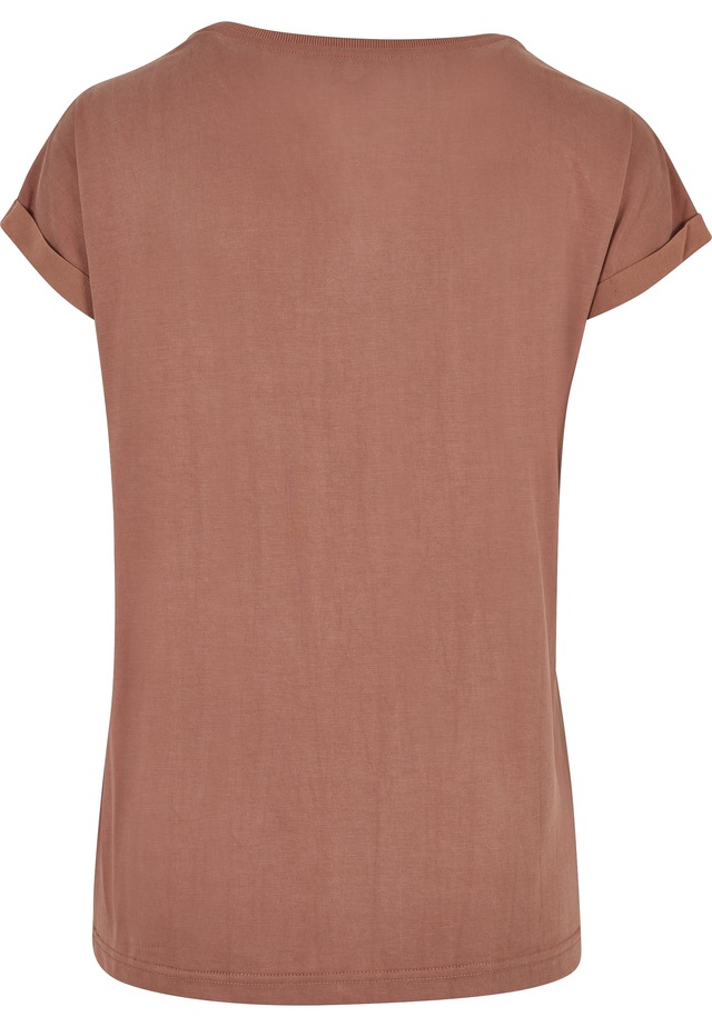 URBAN CLASSICS Kurzarmshirt »Urban Classics Damen Ladies Modal Extended Shoulder Tee« 1 Stk.