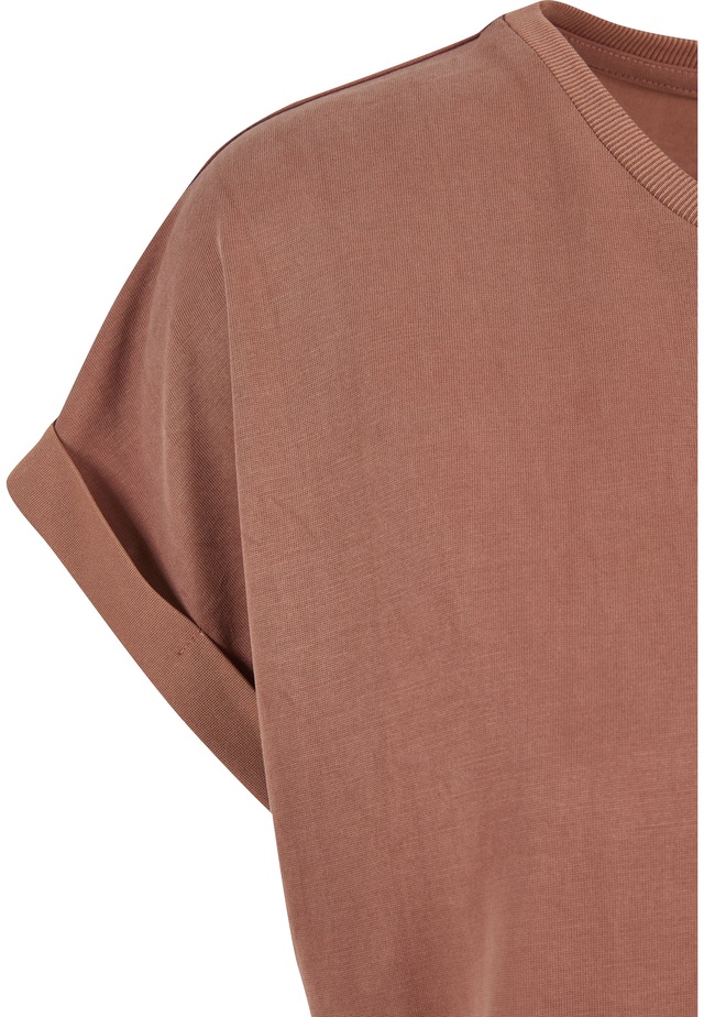 URBAN CLASSICS Kurzarmshirt »Urban Classics Damen Ladies Modal Extended Shoulder Tee« 1 Stk.