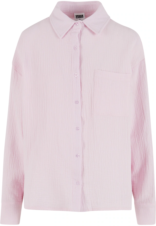 URBAN CLASSICS Klassische Bluse »Urban Classics Ladies Oversized Musselin Blouse«