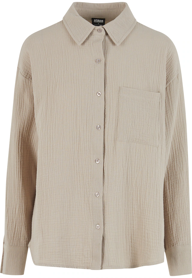 URBAN CLASSICS Klassische Bluse »Urban Classics Ladies Oversized Musselin Blouse«
