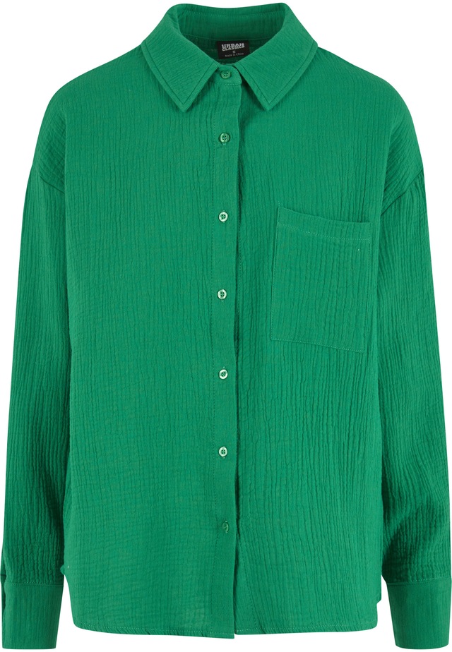 URBAN CLASSICS Klassische Bluse »Urban Classics Ladies Oversized Musselin Blouse«