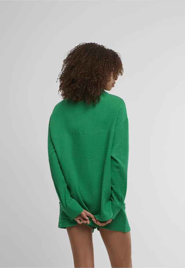 URBAN CLASSICS Klassische Bluse »Urban Classics Ladies Oversized Musselin Blouse«