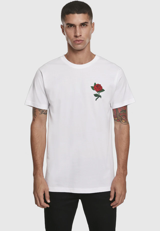 MisterTee T-Shirt »MisterTee Herren Rose Tee« 1 Stk.