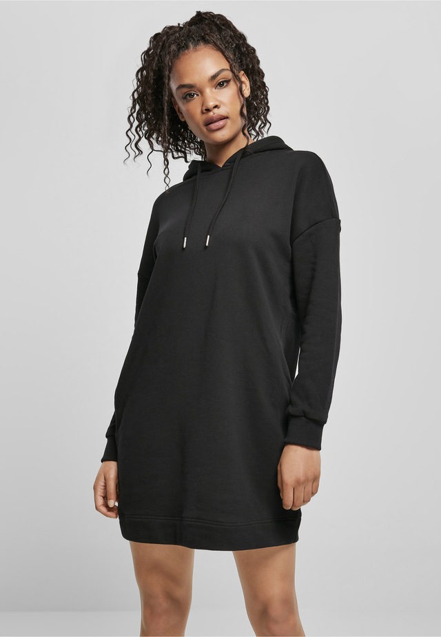 URBAN CLASSICS A-Linien-Kleid »Urban Classics Damen Ladies Organic Oversized Terry Hoody Dress« 1 Stk. tlg.