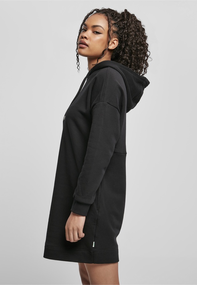 URBAN CLASSICS A-Linien-Kleid »Urban Classics Damen Ladies Organic Oversized Terry Hoody Dress« 1 Stk. tlg.