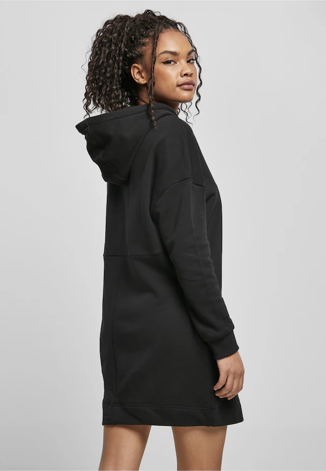 URBAN CLASSICS A-Linien-Kleid »Urban Classics Damen Ladies Organic Oversized Terry Hoody Dress« 1 Stk. tlg.