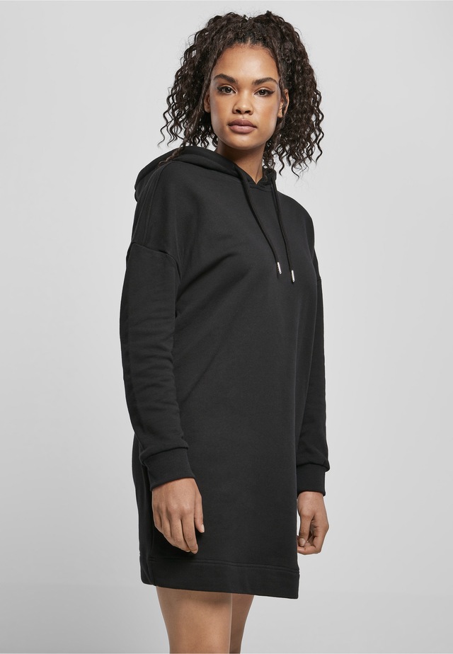 URBAN CLASSICS A-Linien-Kleid »Urban Classics Damen Ladies Organic Oversized Terry Hoody Dress« 1 Stk. tlg.