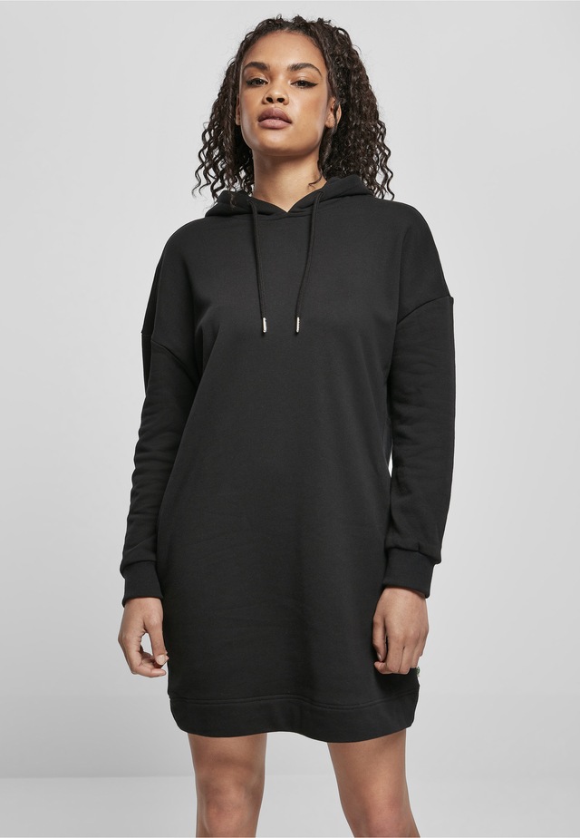 URBAN CLASSICS A-Linien-Kleid »Urban Classics Damen Ladies Organic Oversized Terry Hoody Dress« 1 Stk. tlg.