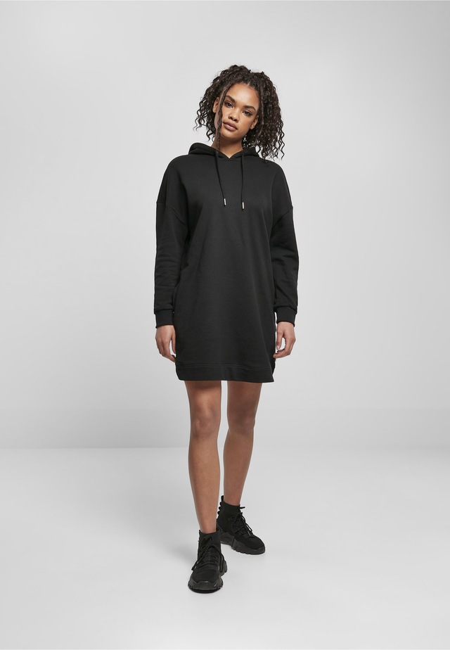 URBAN CLASSICS A-Linien-Kleid »Urban Classics Damen Ladies Organic Oversized Terry Hoody Dress« 1 Stk. tlg.