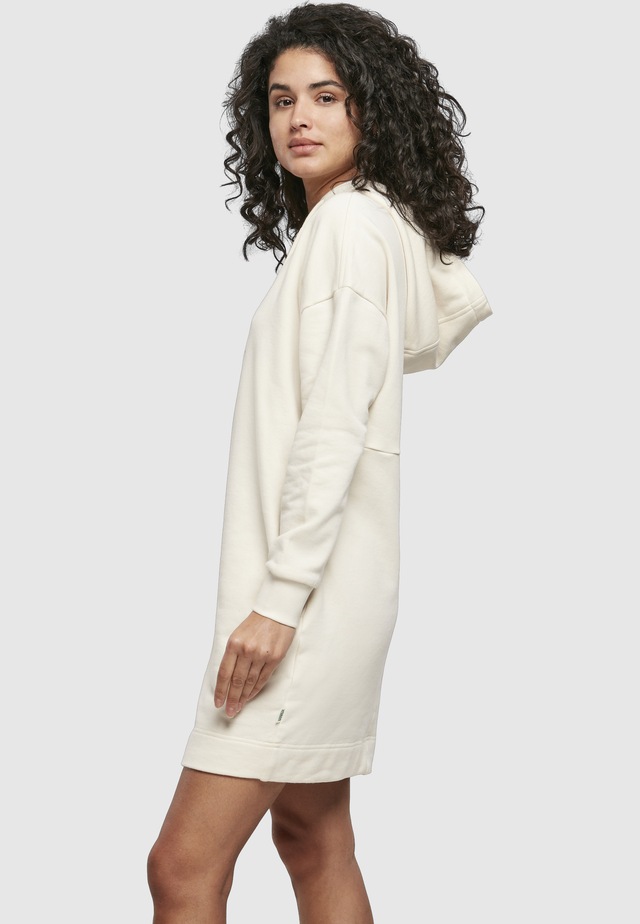 URBAN CLASSICS A-Linien-Kleid »Urban Classics Damen Ladies Organic Oversized Terry Hoody Dress« 1 Stk. tlg.