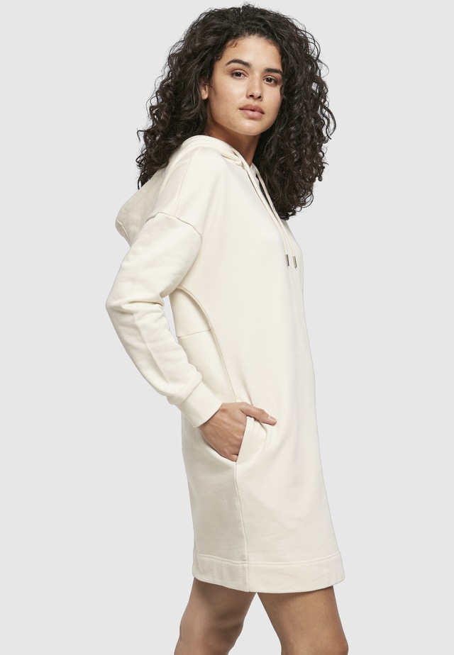 URBAN CLASSICS A-Linien-Kleid »Urban Classics Damen Ladies Organic Oversized Terry Hoody Dress« 1 Stk. tlg.