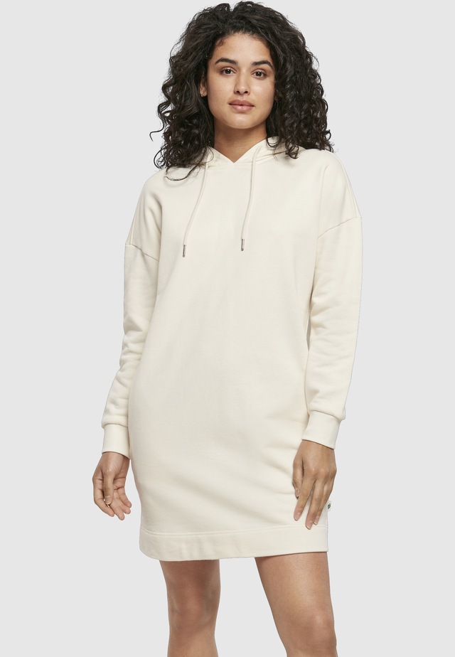 URBAN CLASSICS A-Linien-Kleid »Urban Classics Damen Ladies Organic Oversized Terry Hoody Dress« 1 Stk. tlg.