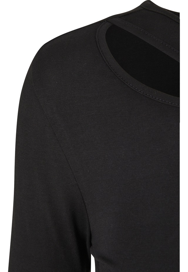 URBAN CLASSICS Langarmshirt »Urban Classics Damen Ladies Crossed Cut Out Longsleeve« 1 Stk.