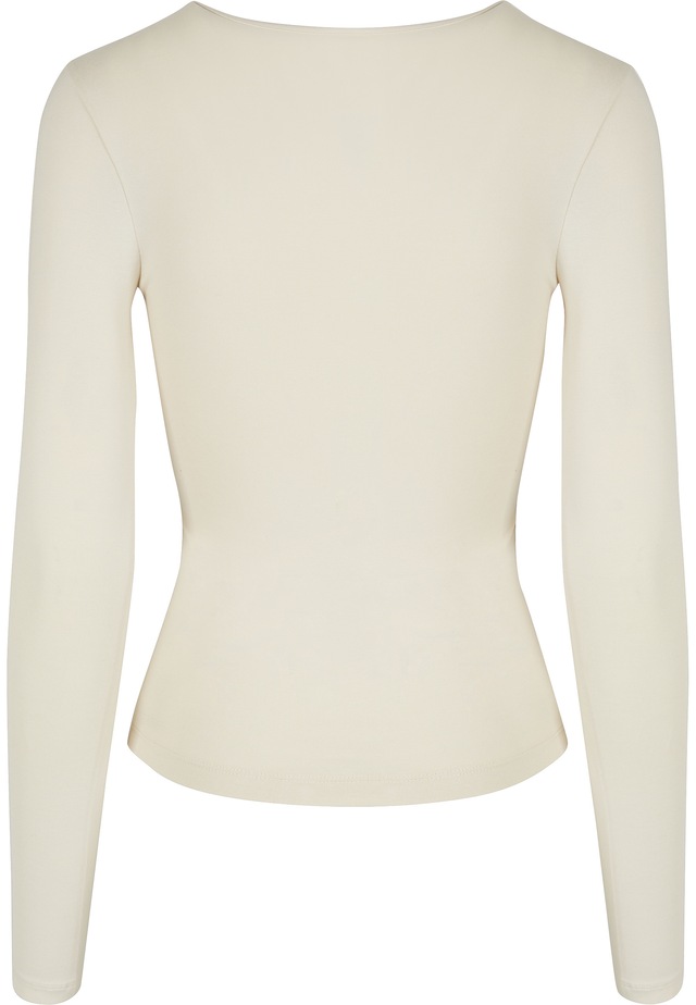 URBAN CLASSICS Langarmshirt »Urban Classics Damen Ladies Crossed Cut Out Longsleeve« 1 Stk.