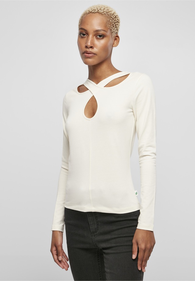 URBAN CLASSICS Langarmshirt »Urban Classics Damen Ladies Crossed Cut Out Longsleeve« 1 Stk.