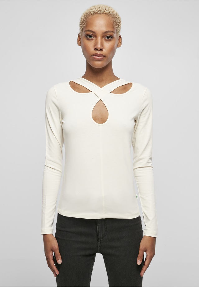 URBAN CLASSICS Langarmshirt »Urban Classics Damen Ladies Crossed Cut Out Longsleeve« 1 Stk.