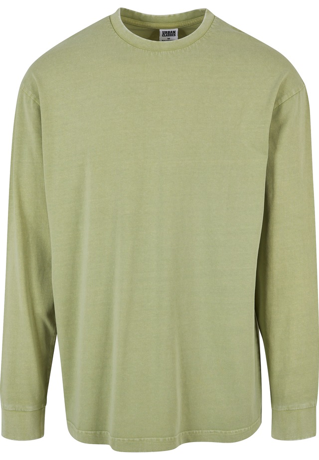 URBAN CLASSICS Langarmshirt »Urban Classics Herren Heavy Boxy Acid Wash Longsleeve« 1 Stk.