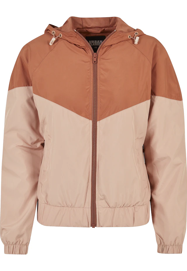 URBAN CLASSICS Anorak »Urban Classics Damen Ladies Arrow Windbreaker« 1 Stk. tlg. mit Kapuze