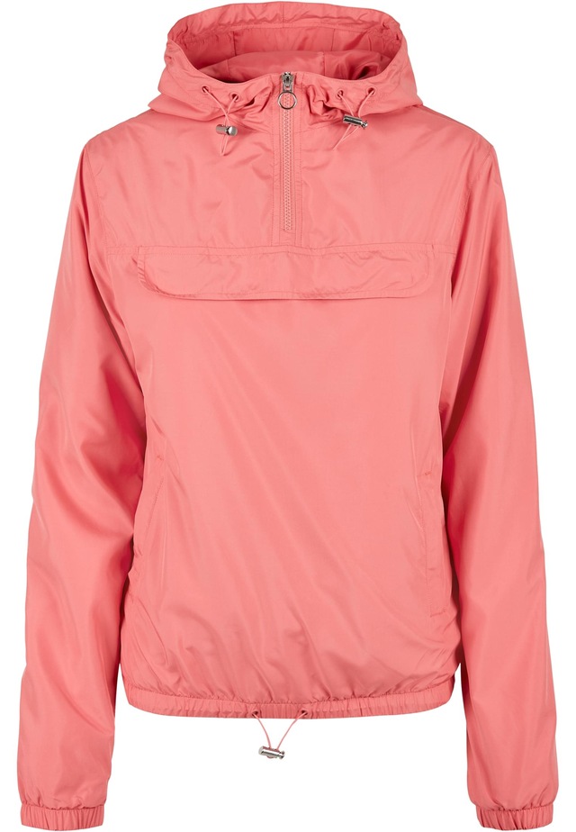 URBAN CLASSICS Langmantel »Urban Classics Damen Ladies Basic Pull Over Jacket«