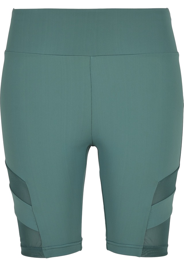 URBAN CLASSICS Stoffhose »Urban Classics Damen Ladies High Waist Tech Mesh Cycle Shorts«