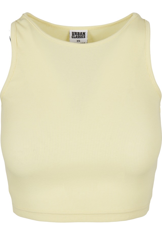 URBAN CLASSICS Tanktop »Urban Classics Damen Ladies Cropped Rib Top« 1 Stk.