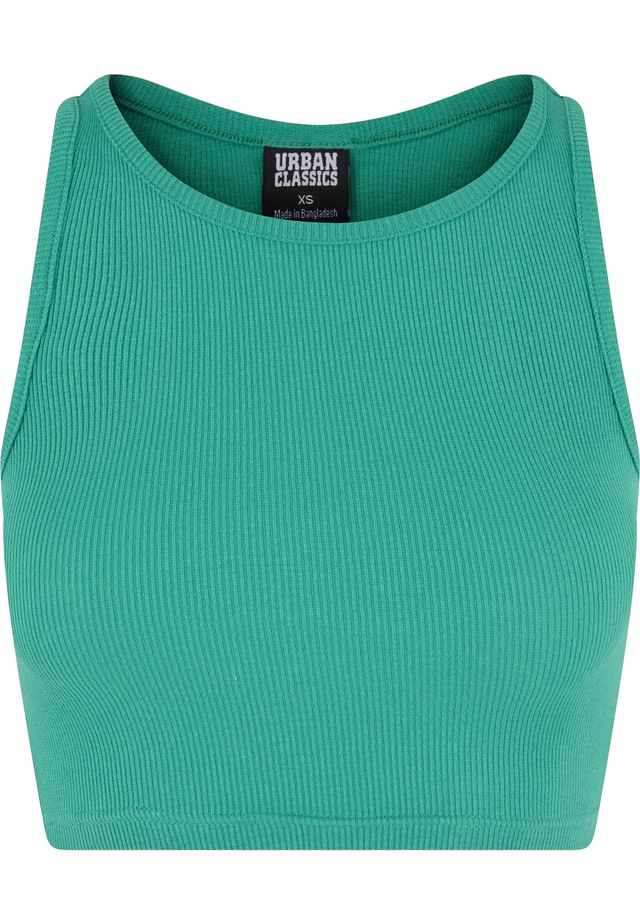 URBAN CLASSICS Tanktop »Urban Classics Damen Ladies Cropped Rib Top« 1 Stk.
