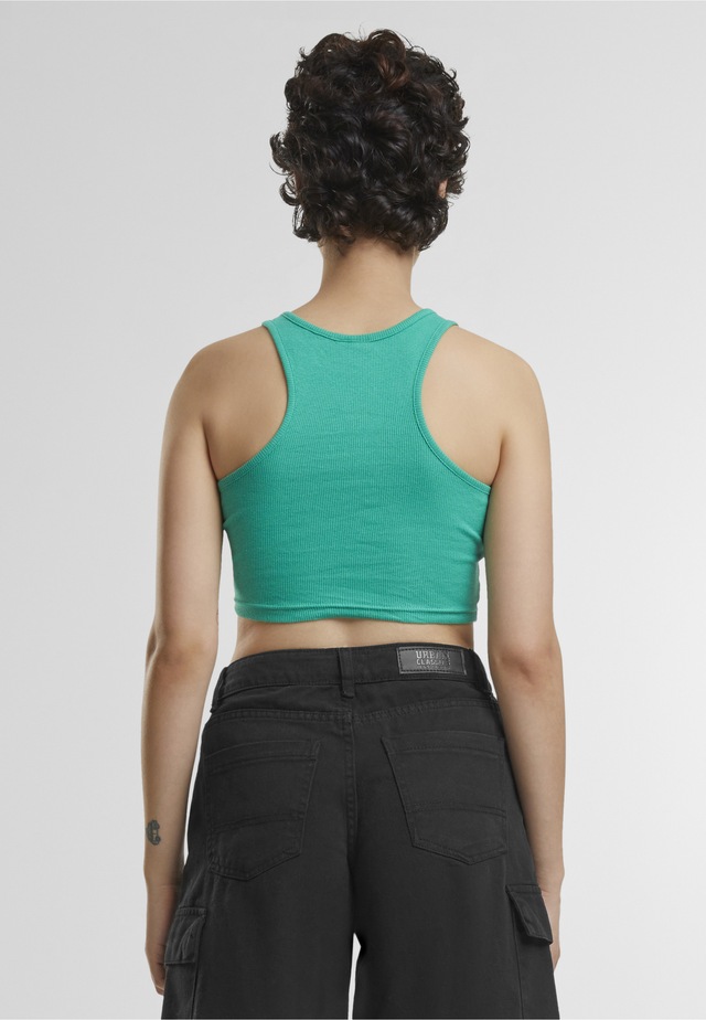 URBAN CLASSICS Tanktop »Urban Classics Damen Ladies Cropped Rib Top« 1 Stk.