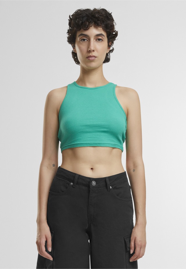 URBAN CLASSICS Tanktop »Urban Classics Damen Ladies Cropped Rib Top« 1 Stk.
