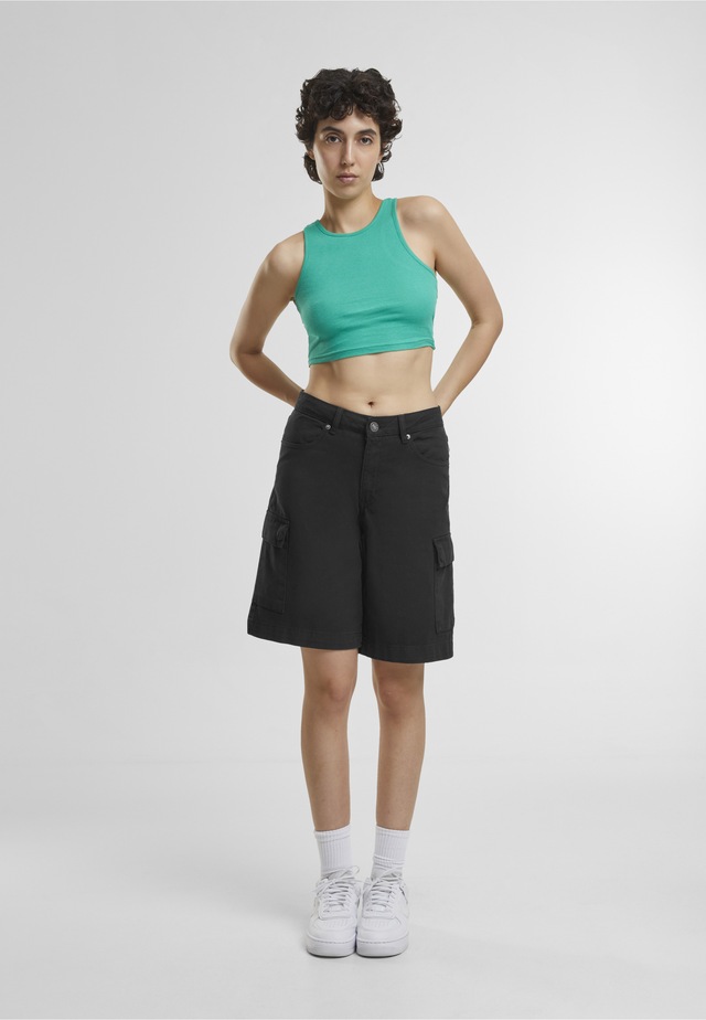 URBAN CLASSICS Tanktop »Urban Classics Damen Ladies Cropped Rib Top« 1 Stk.